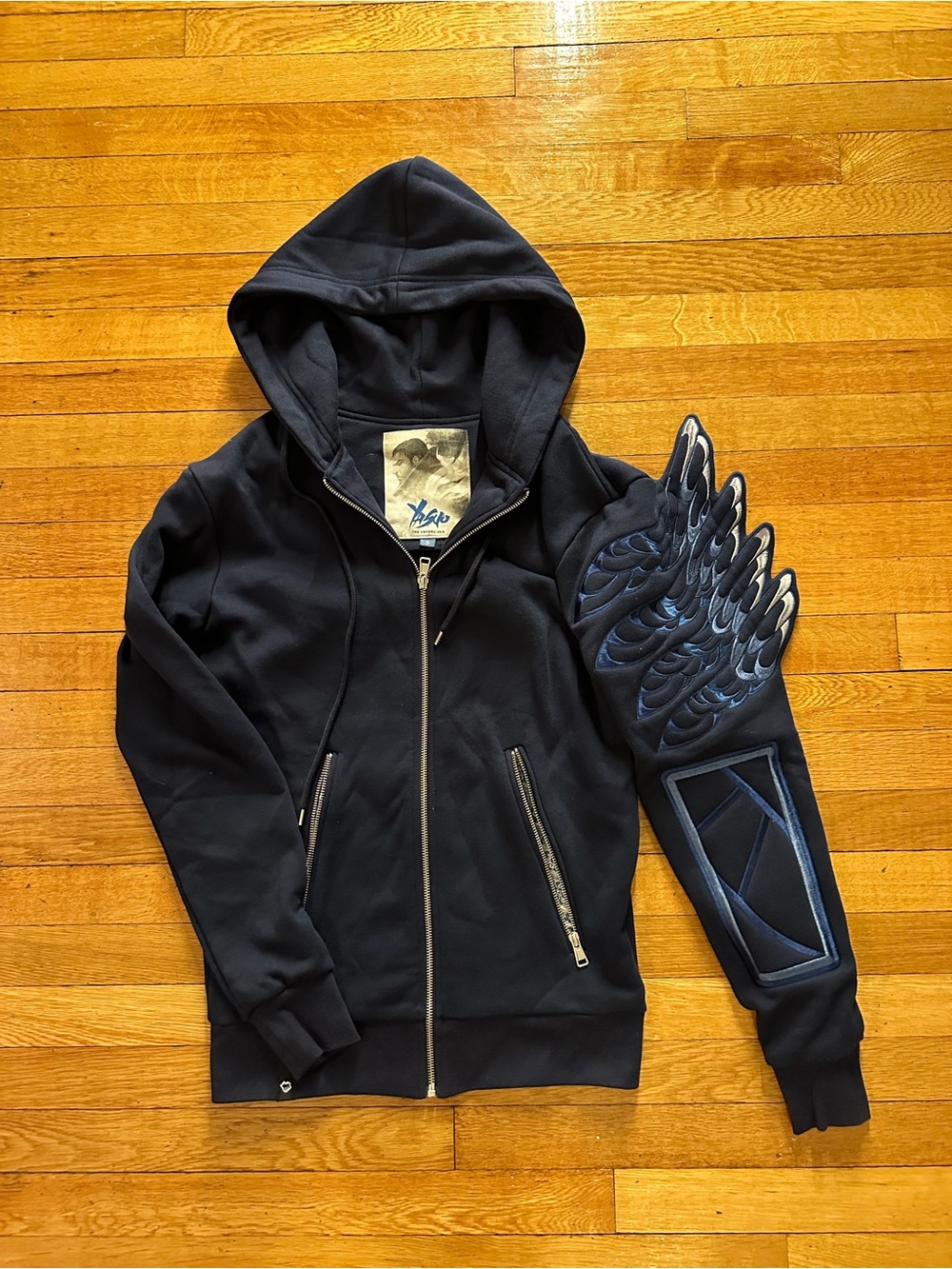 League of Legends Premium Yasuo Hoodie Small Navy Blue Riot Games The Unforgiven